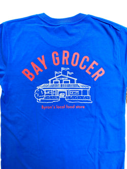 Bay Grocer adults tee blue