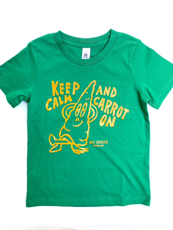 Bay Grocer kids tee keep calm & carrot on